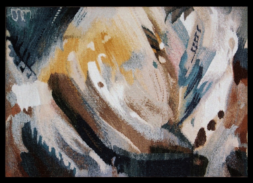 From the series "Rhythms"
Wool, Cotton, - 21,5" x 15,5" - 2001