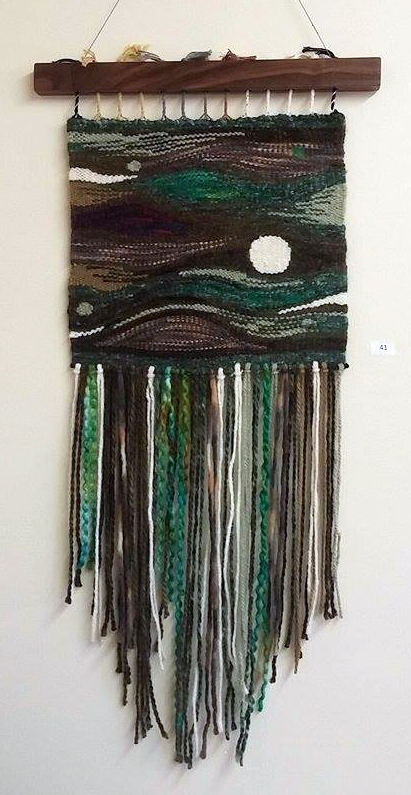 Mysterious Night
Wool, Acrylic on cotton warp - 32" X 16" - 2016